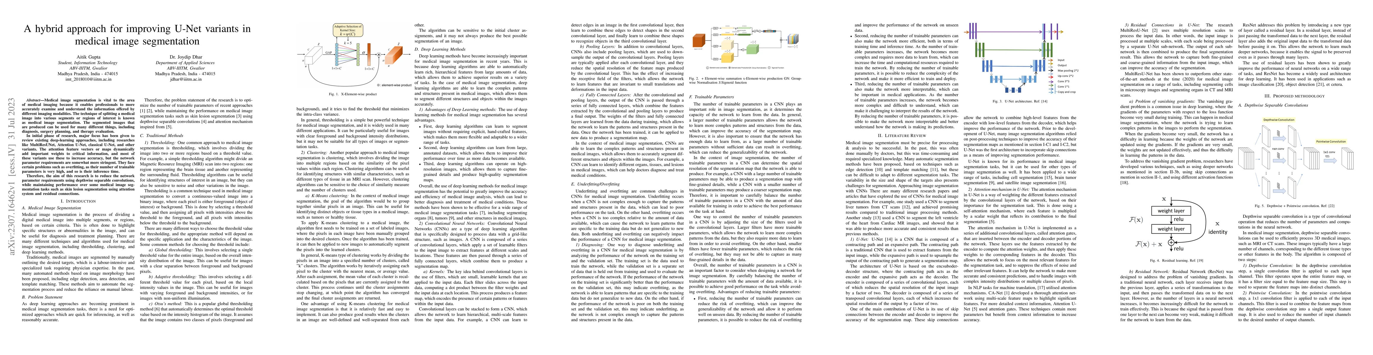 Thumbnail for A hybrid approach for improving U-Net variants in medical image
  segmentation