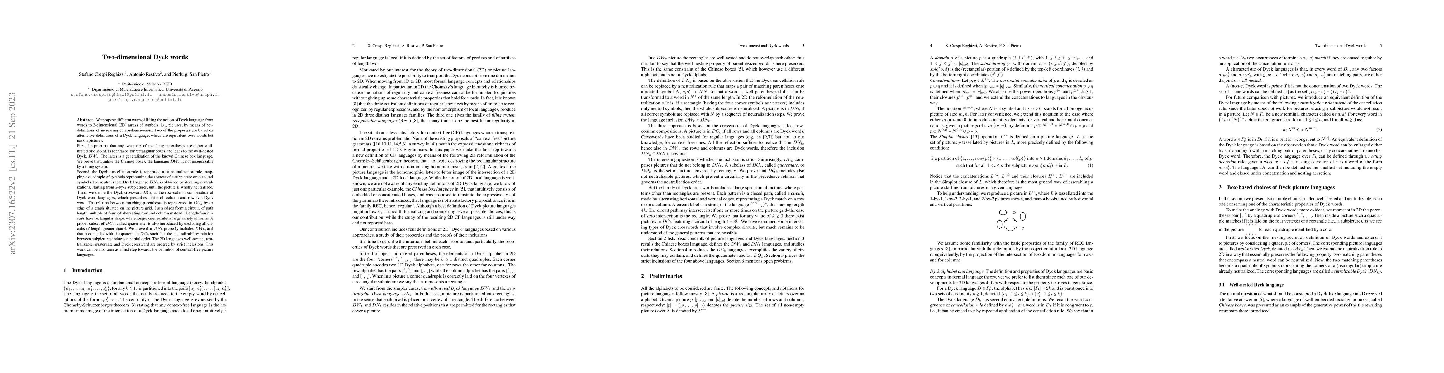 Thumbnail for Two-dimensional Dyck words