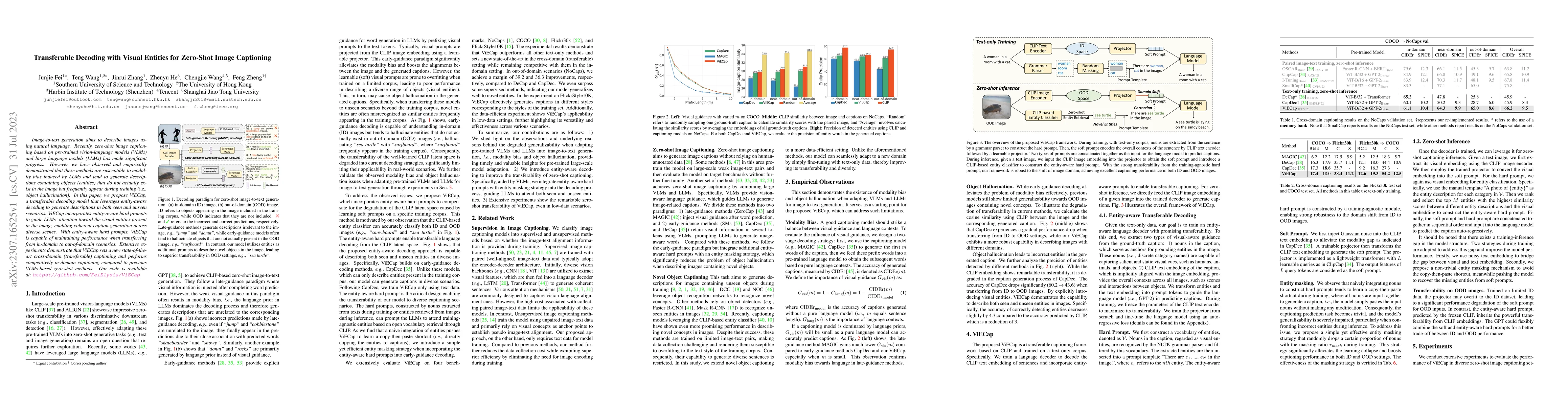 Thumbnail for Transferable Decoding with Visual Entities for Zero-Shot Image
  Captioning