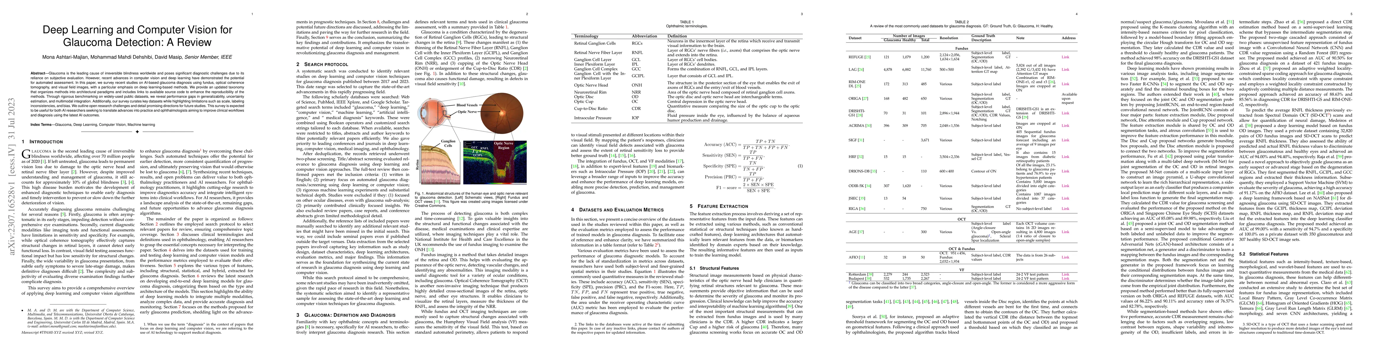 Thumbnail for Deep Learning and Computer Vision for Glaucoma Detection: A Review