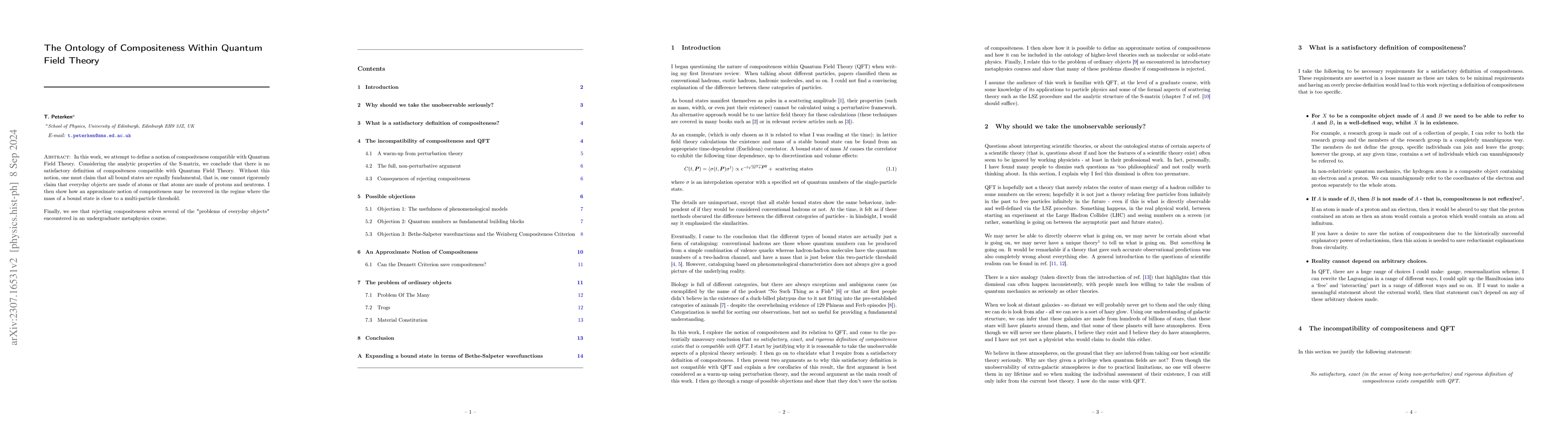 Thumbnail for The Ontology of Compositeness Within Quantum Field Theory