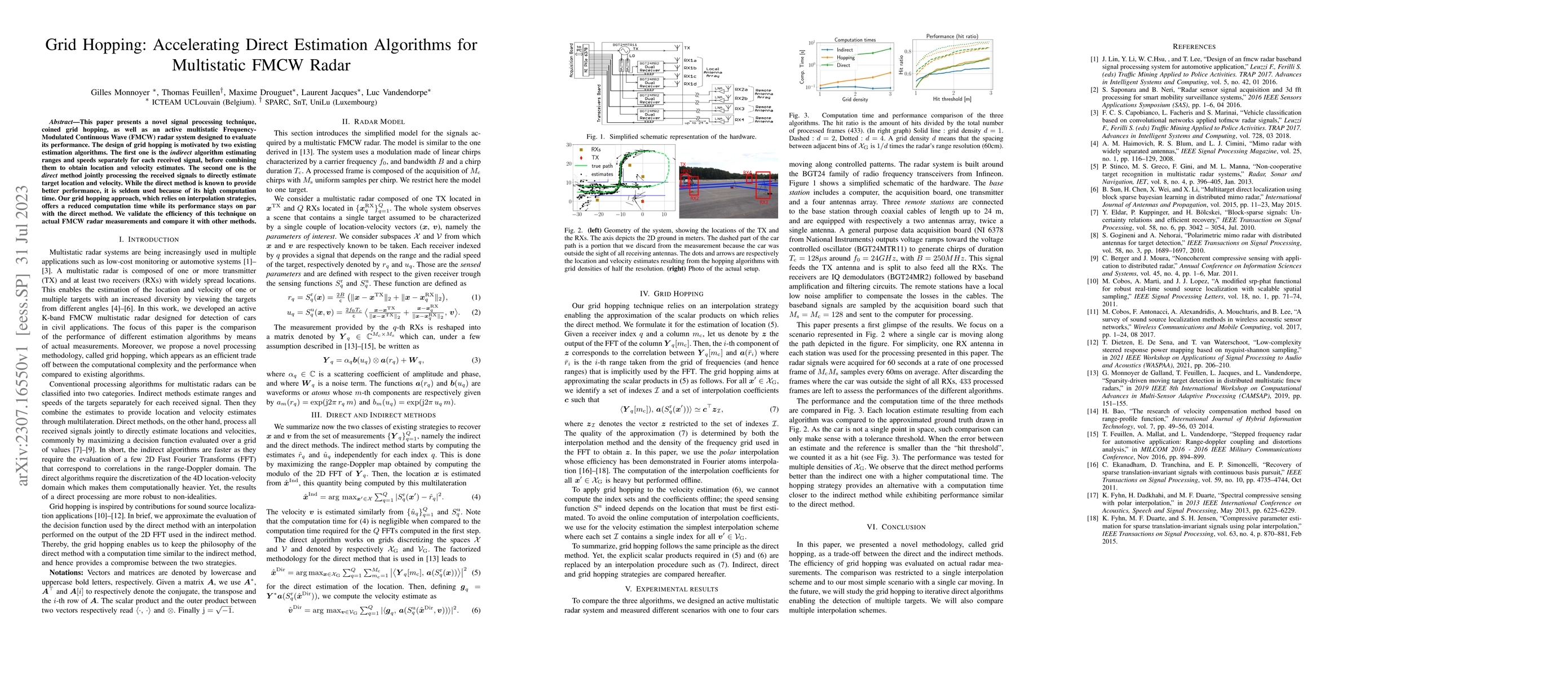 Thumbnail for Grid Hopping: Accelerating Direct Estimation Algorithms for Multistatic
  FMCW Radar