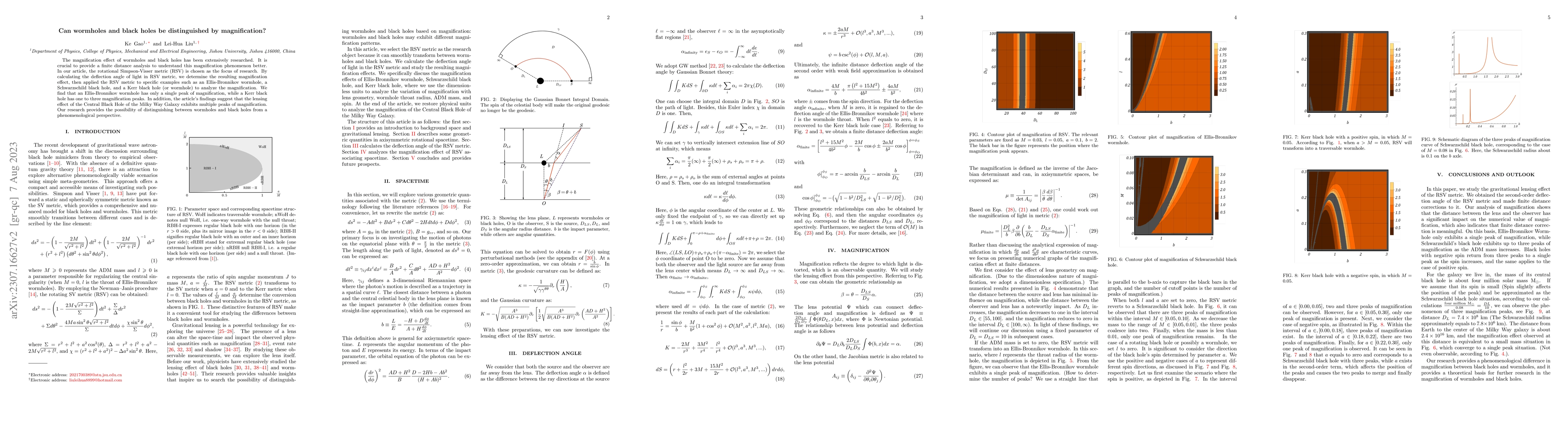 Thumbnail for Can wormholes and black holes be distinguished by magnification?