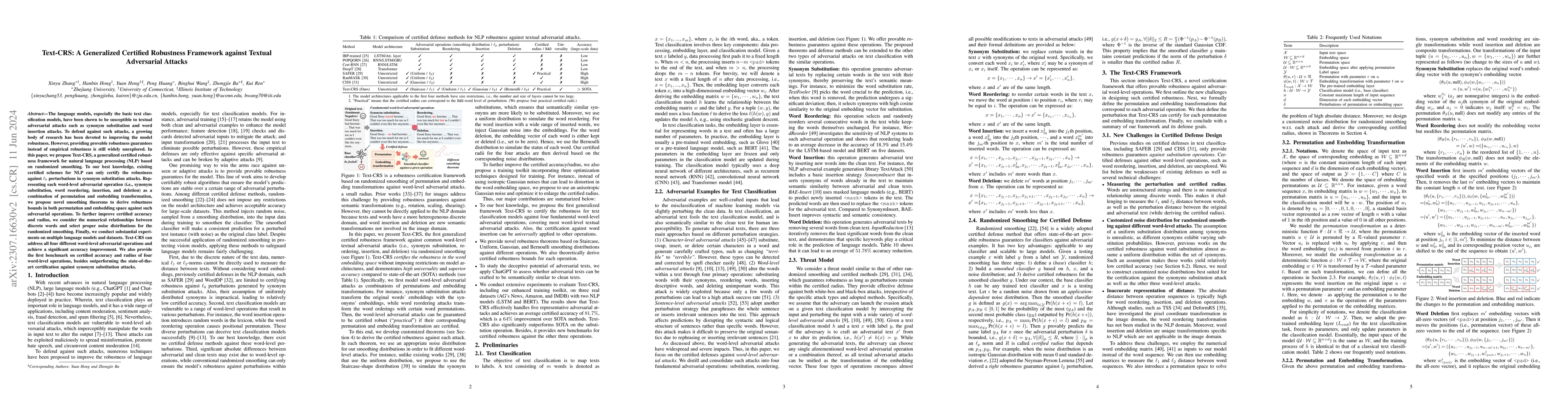 Thumbnail for Text-CRS: A Generalized Certified Robustness Framework against Textual
  Adversarial Attacks