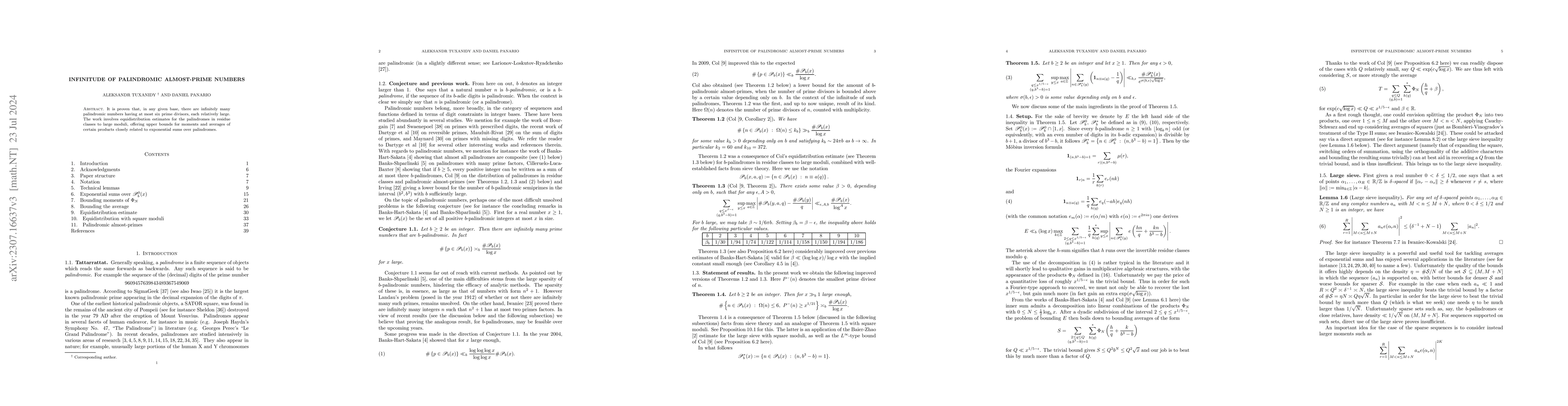 Thumbnail for Infinitude of palindromic almost-prime numbers