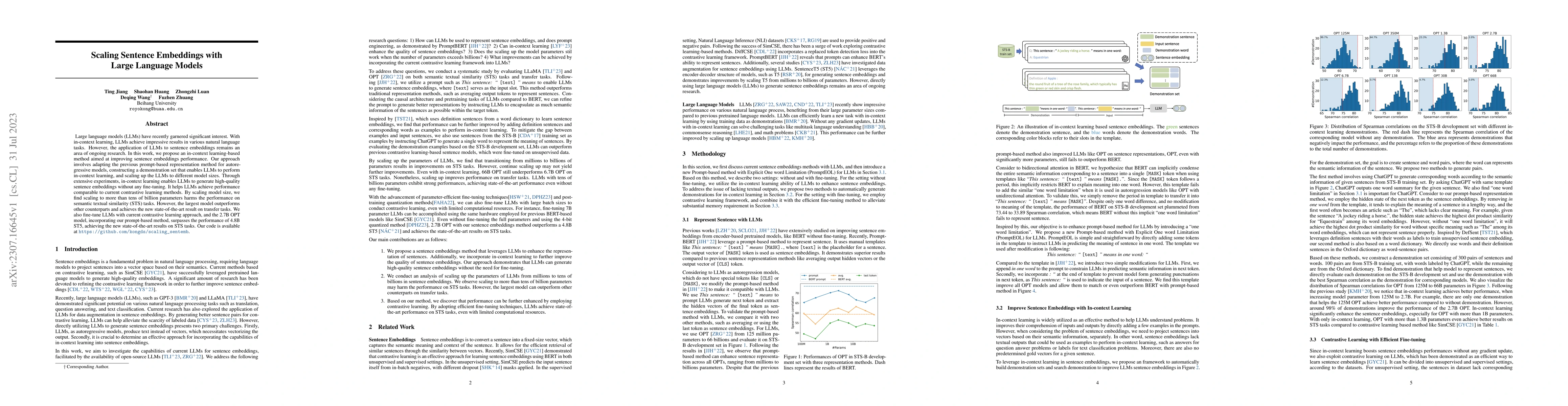Thumbnail for Scaling Sentence Embeddings with Large Language Models