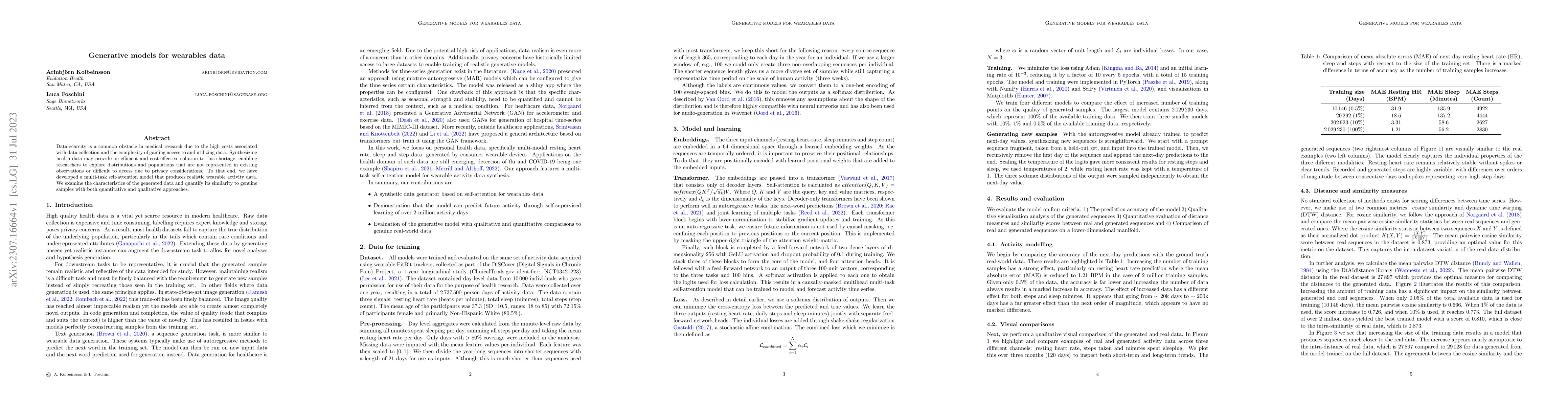 Thumbnail for Generative models for wearables data