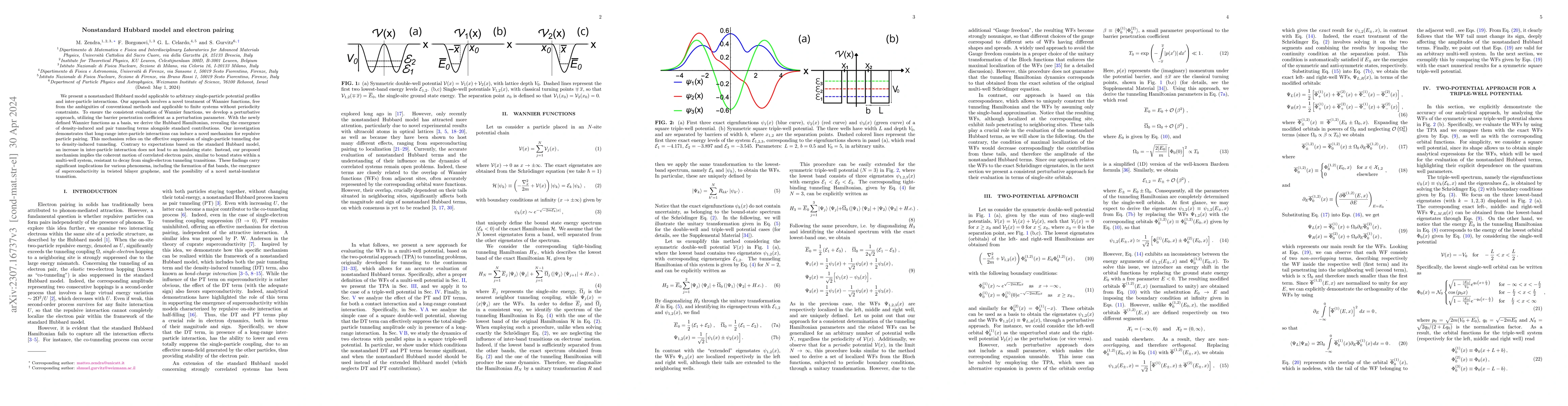 Thumbnail for Nonstandard Hubbard model and electron pairing
