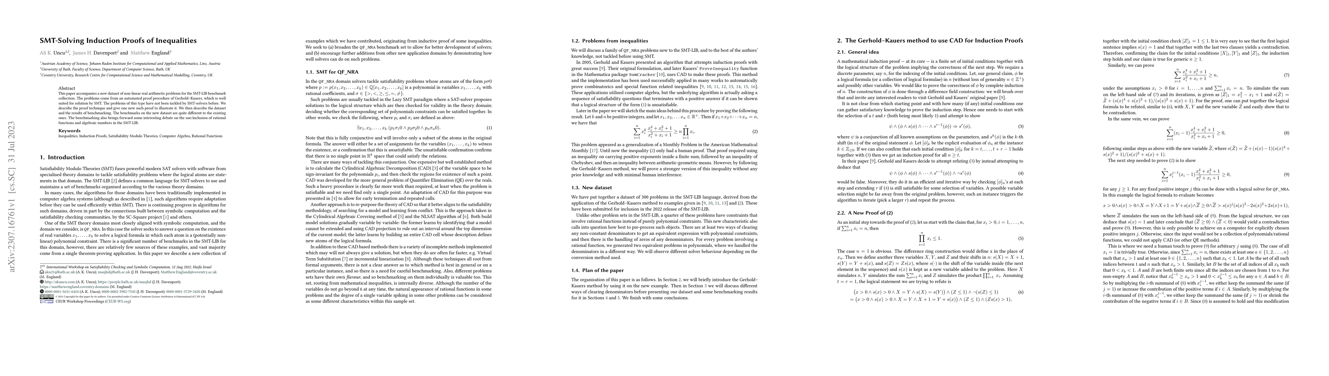 Thumbnail for SMT-Solving Induction Proofs of Inequalities