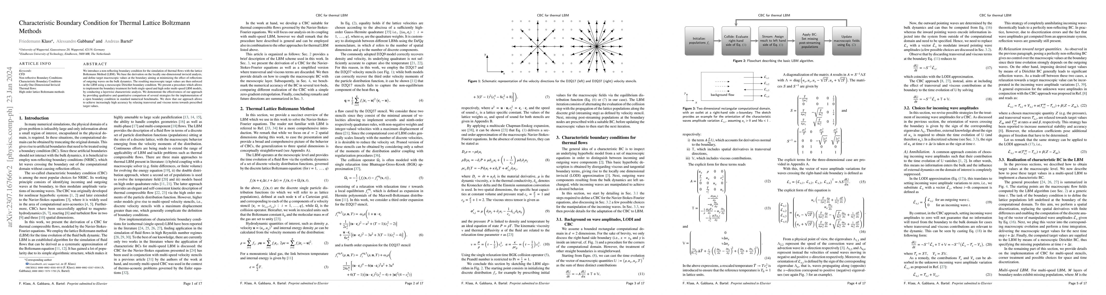 Thumbnail for Characteristic Boundary Condition for Thermal Lattice Boltzmann Methods