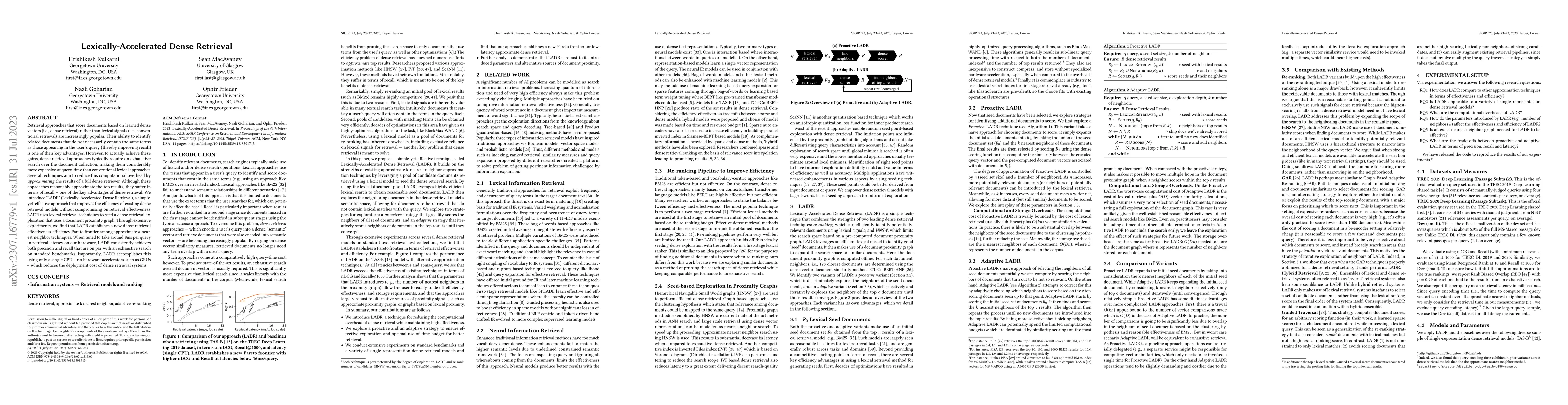 Thumbnail for Lexically-Accelerated Dense Retrieval