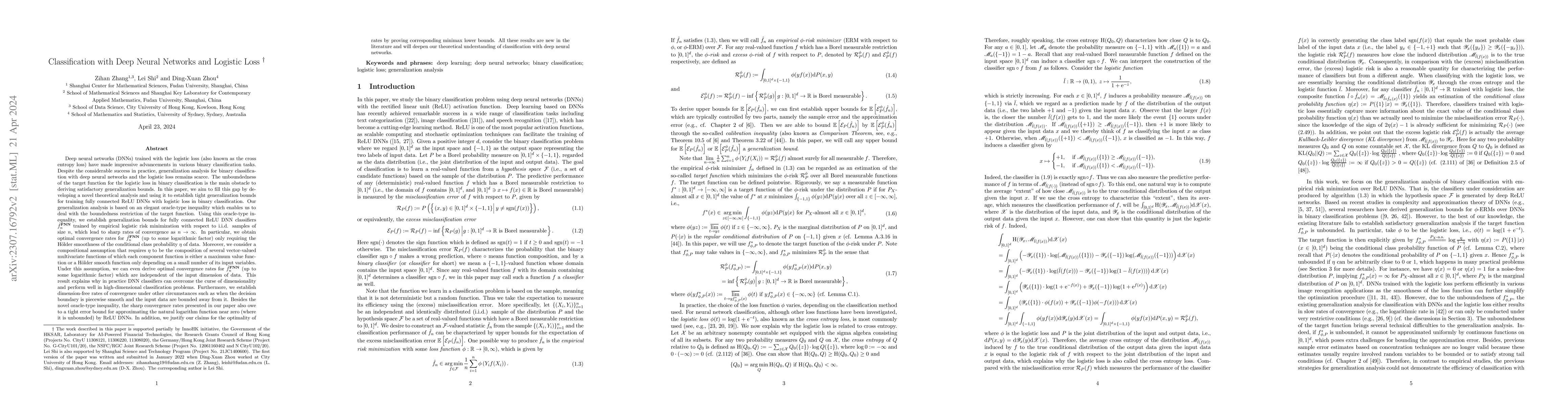 Thumbnail for Classification with Deep Neural Networks and Logistic Loss