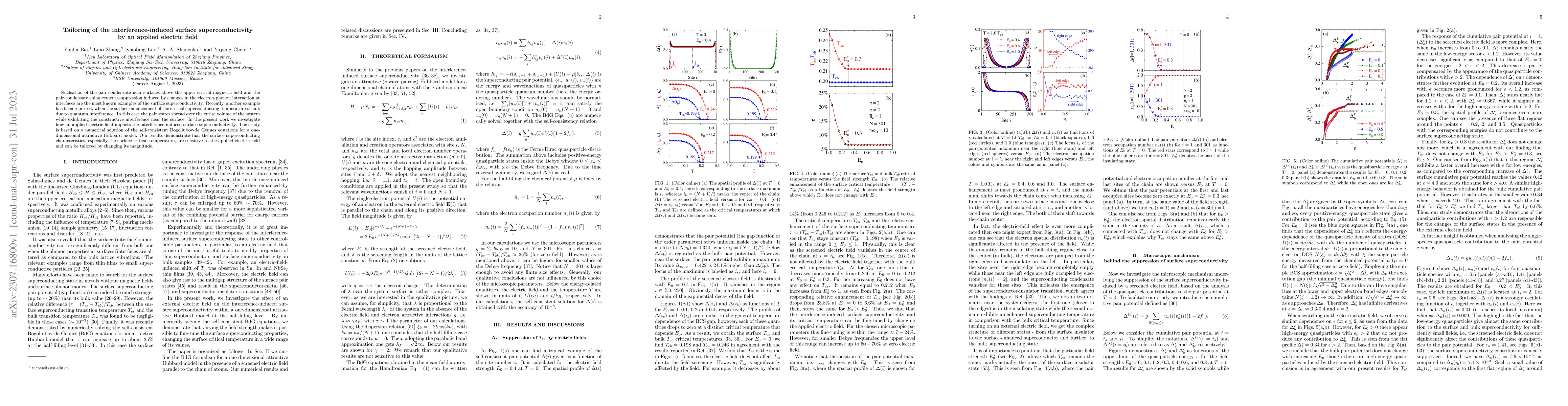 Thumbnail for Tailoring of the interference-induced surface superconductivity by an
  applied electric field