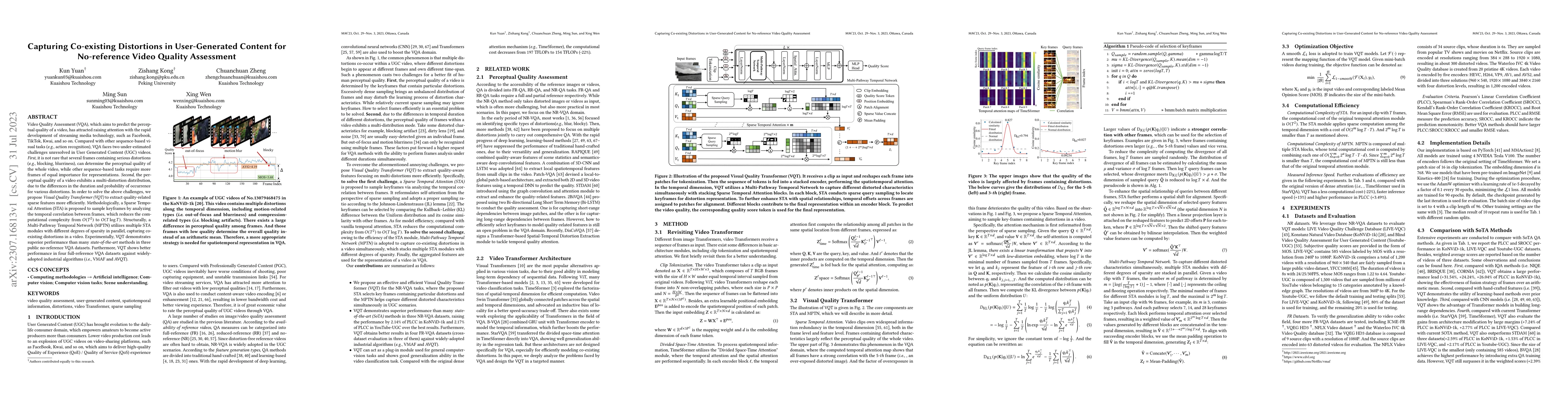 Thumbnail for Capturing Co-existing Distortions in User-Generated Content for
  No-reference Video Quality Assessment