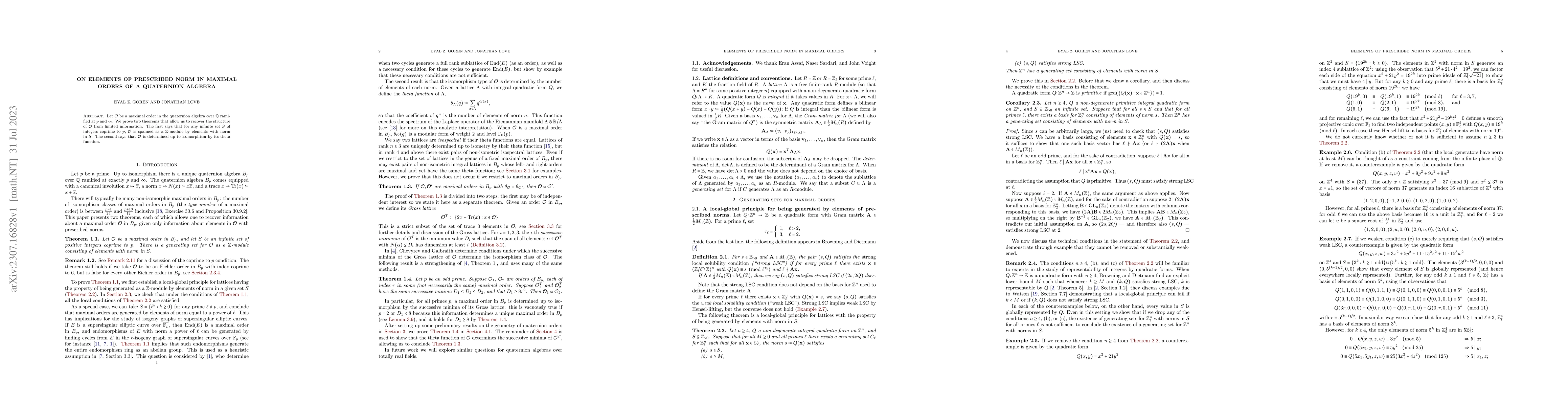 Thumbnail for On elements of prescribed norm in maximal orders of a quaternion algebra