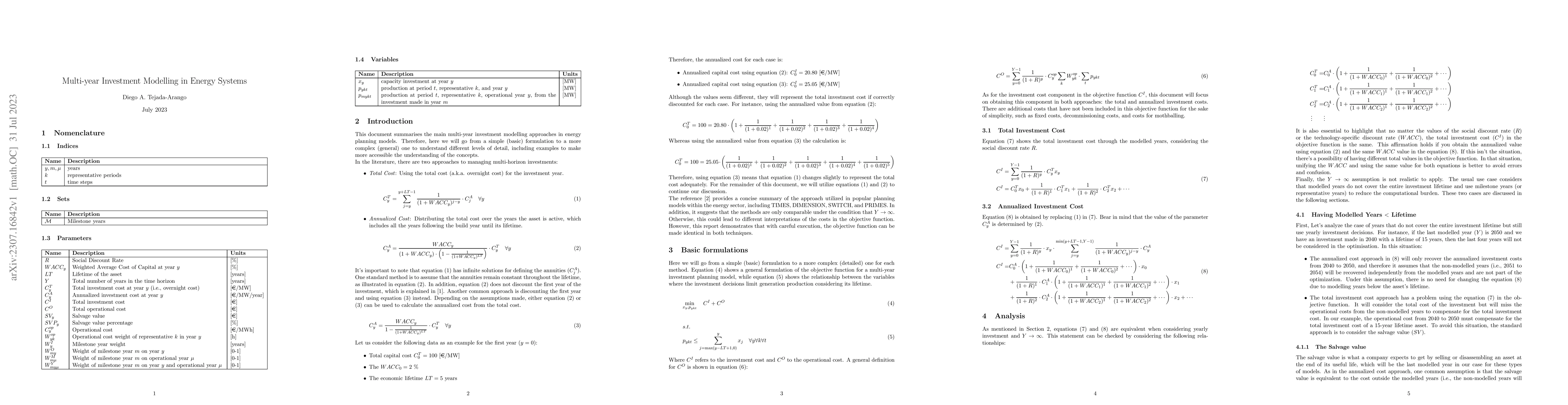Thumbnail for Multi-year Investment Modelling in Energy Systems