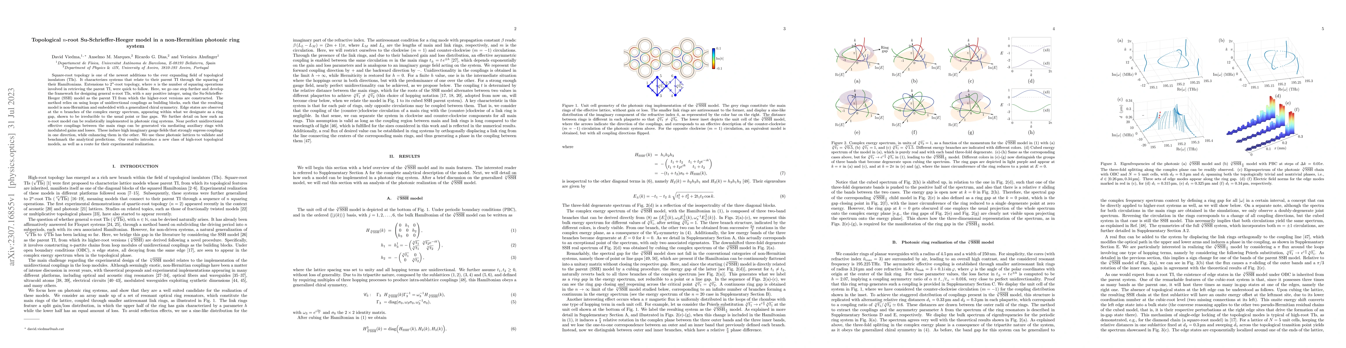 Thumbnail for Topological $n$-root Su-Schrieffer-Heeger model in a non-Hermitian
  photonic ring system