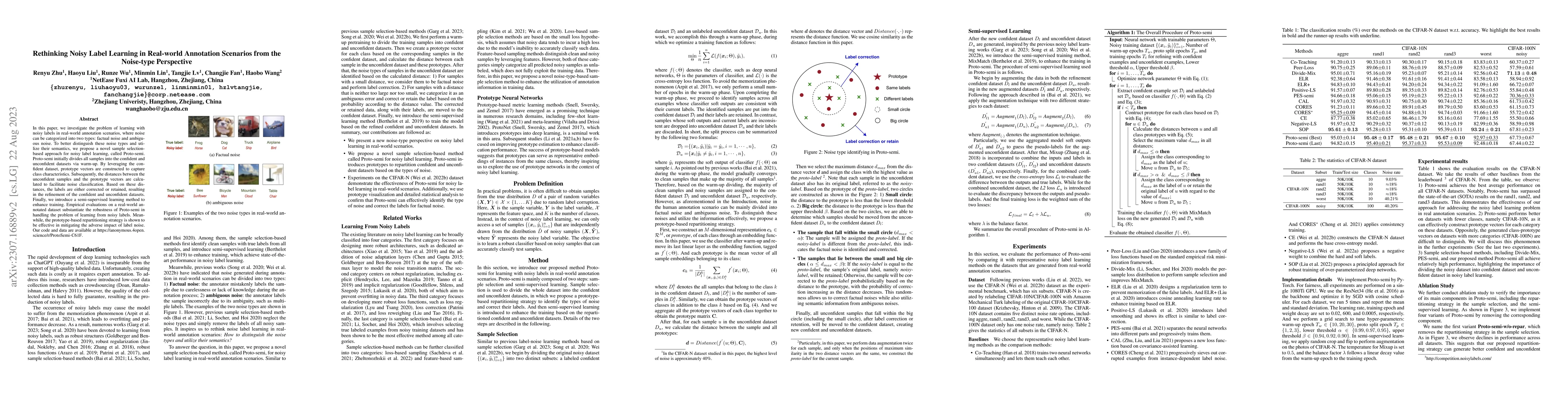 Thumbnail for Rethinking Noisy Label Learning in Real-world Annotation Scenarios from
  the Noise-type Perspective
