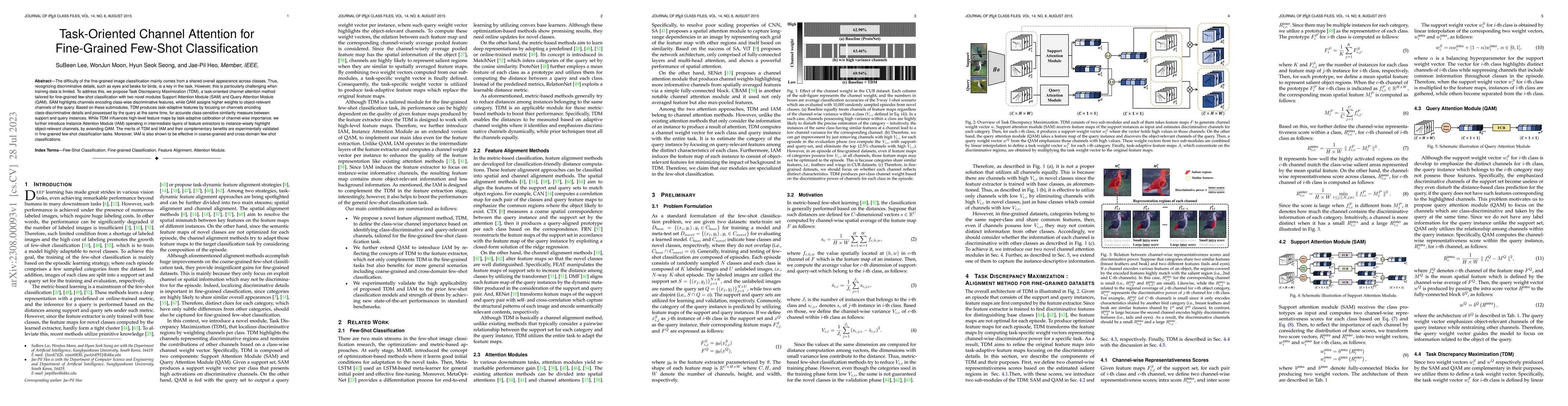 Thumbnail for Task-Oriented Channel Attention for Fine-Grained Few-Shot Classification