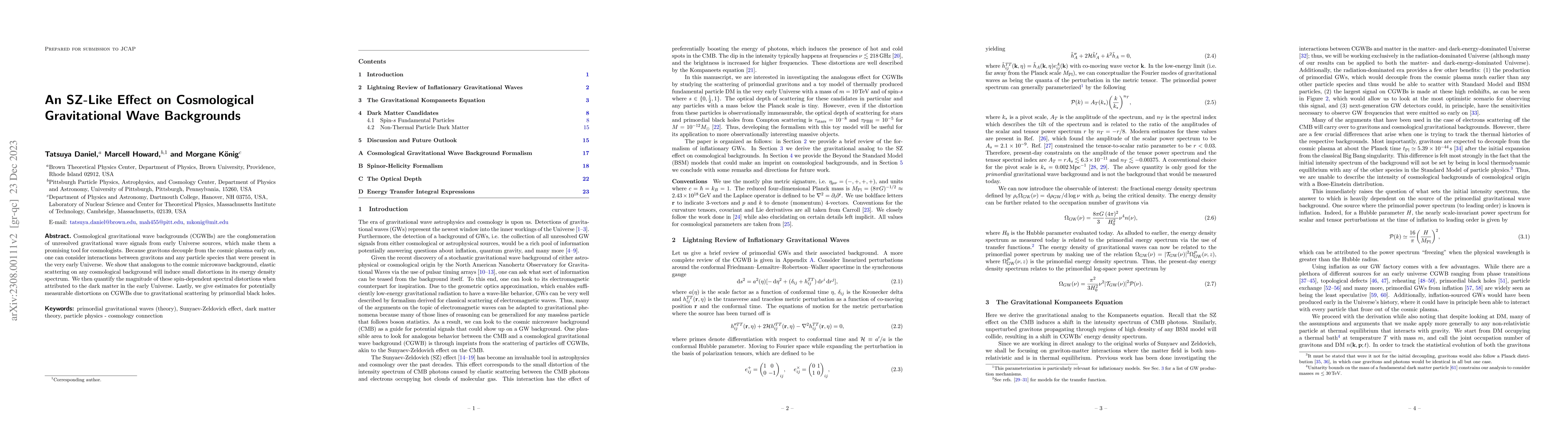 Thumbnail for An SZ-Like Effect on Cosmological Gravitational Wave Backgrounds