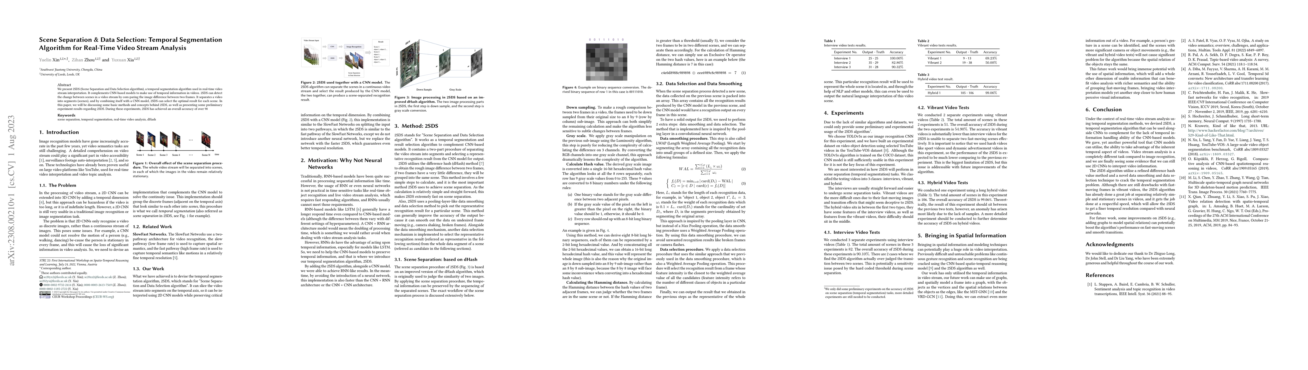 Thumbnail for Scene Separation & Data Selection: Temporal Segmentation Algorithm for
  Real-Time Video Stream Analysis