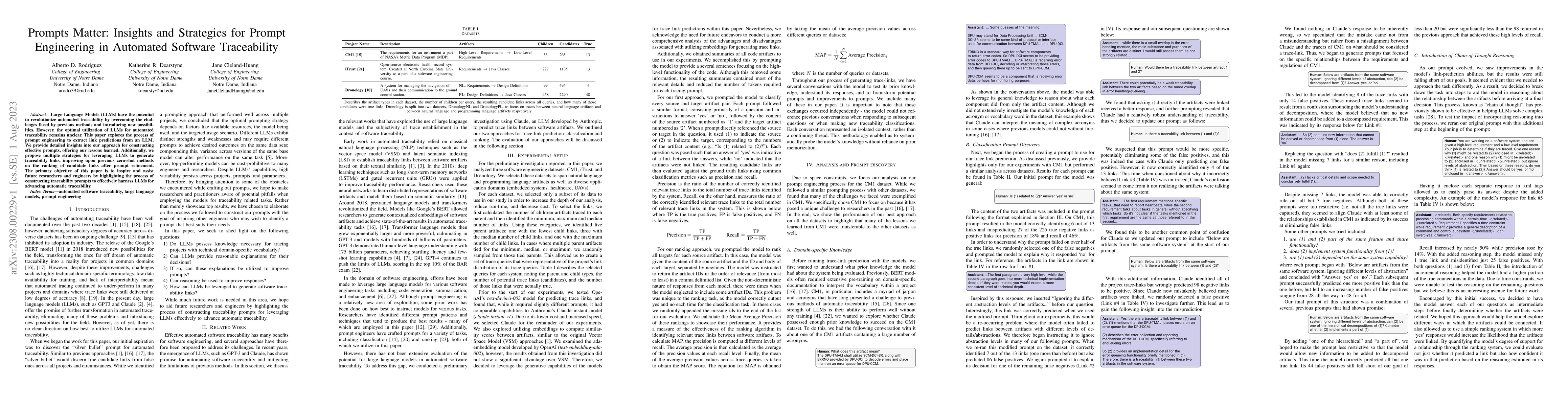 Thumbnail for Prompts Matter: Insights and Strategies for Prompt Engineering in
  Automated Software Traceability
