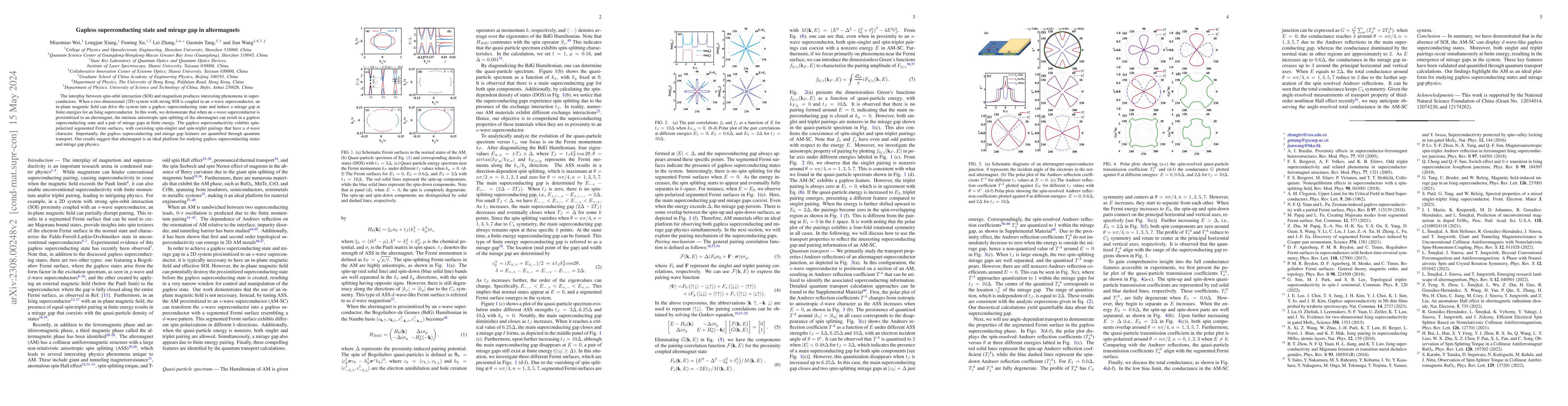 Thumbnail for Gapless superconducting state and mirage gap in altermagnets