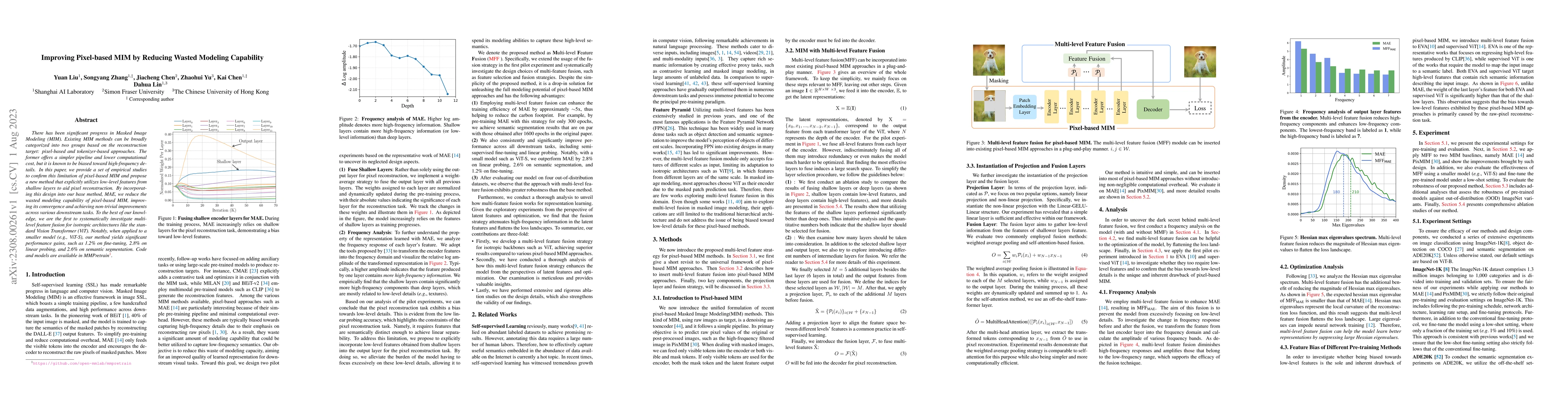 Thumbnail for Improving Pixel-based MIM by Reducing Wasted Modeling Capability