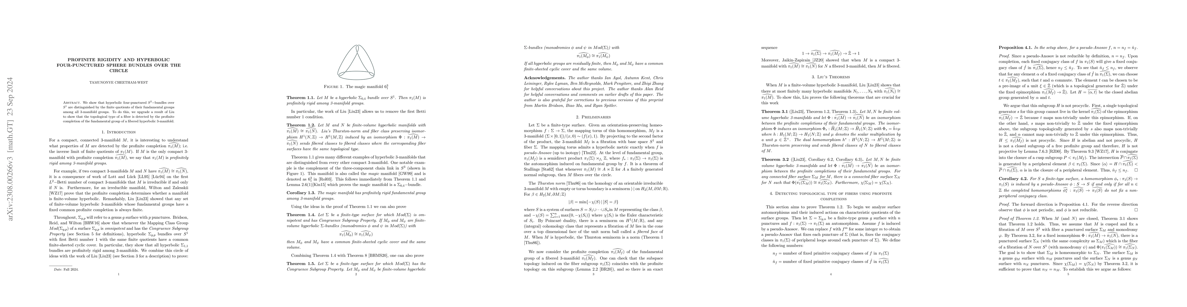 Thumbnail for Profinite rigidity and the Congruence Subgroup Problem for Mapping Class
  Groups
