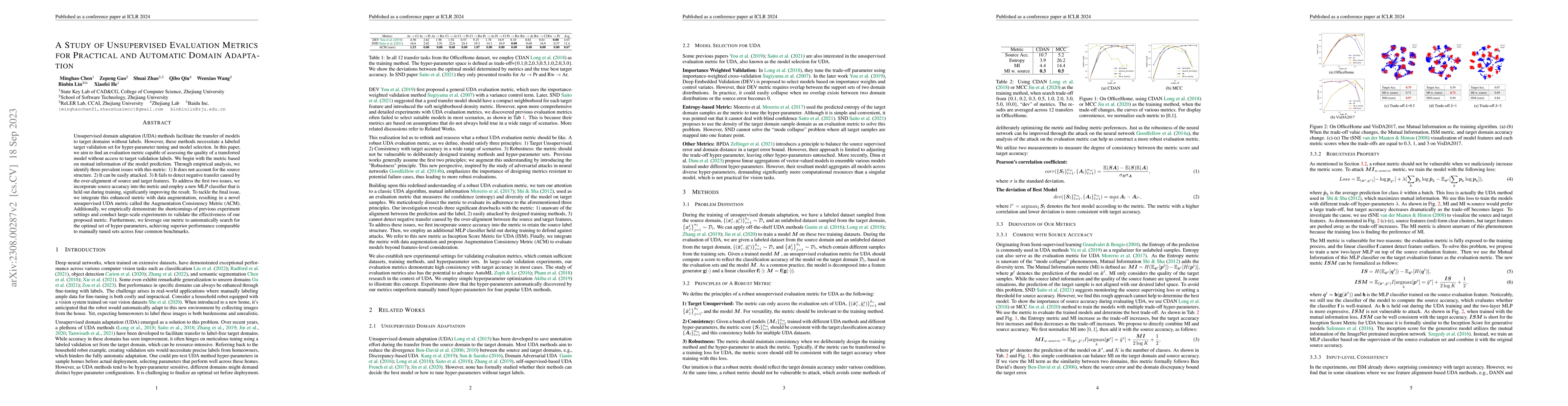 Thumbnail for A Study of Unsupervised Evaluation Metrics for Practical and Automatic
  Domain Adaptation