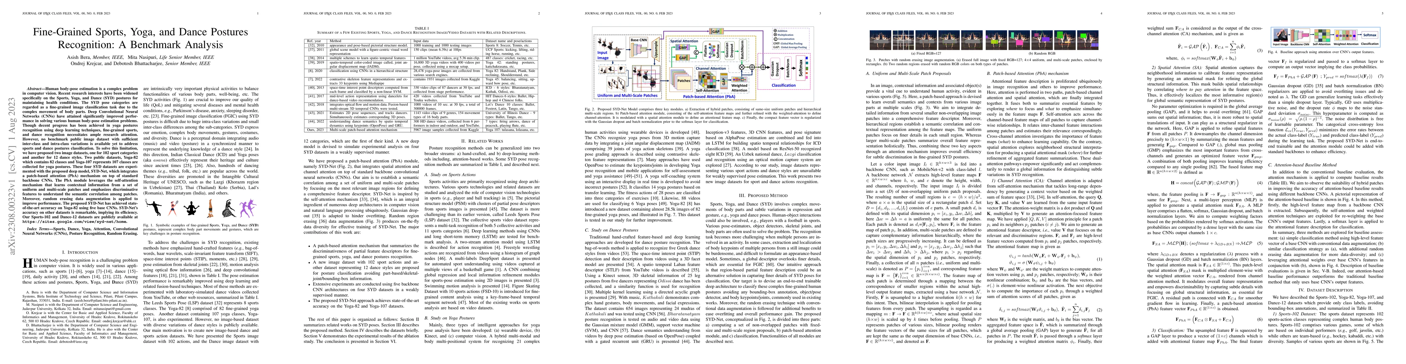Thumbnail for Fine-Grained Sports, Yoga, and Dance Postures Recognition: A Benchmark
  Analysis