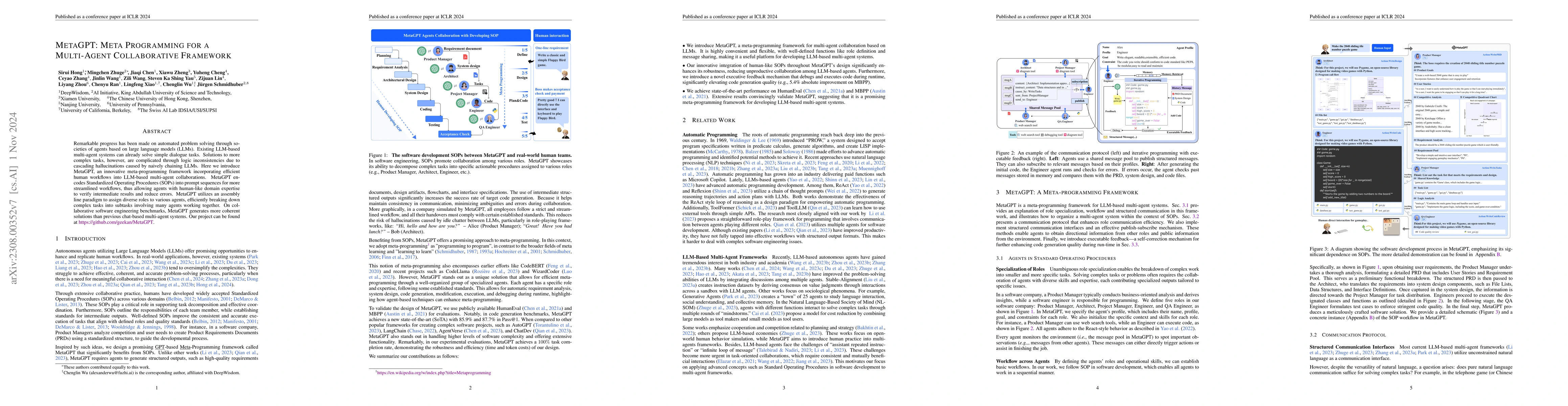 Thumbnail for MetaGPT: Meta Programming for A Multi-Agent Collaborative Framework