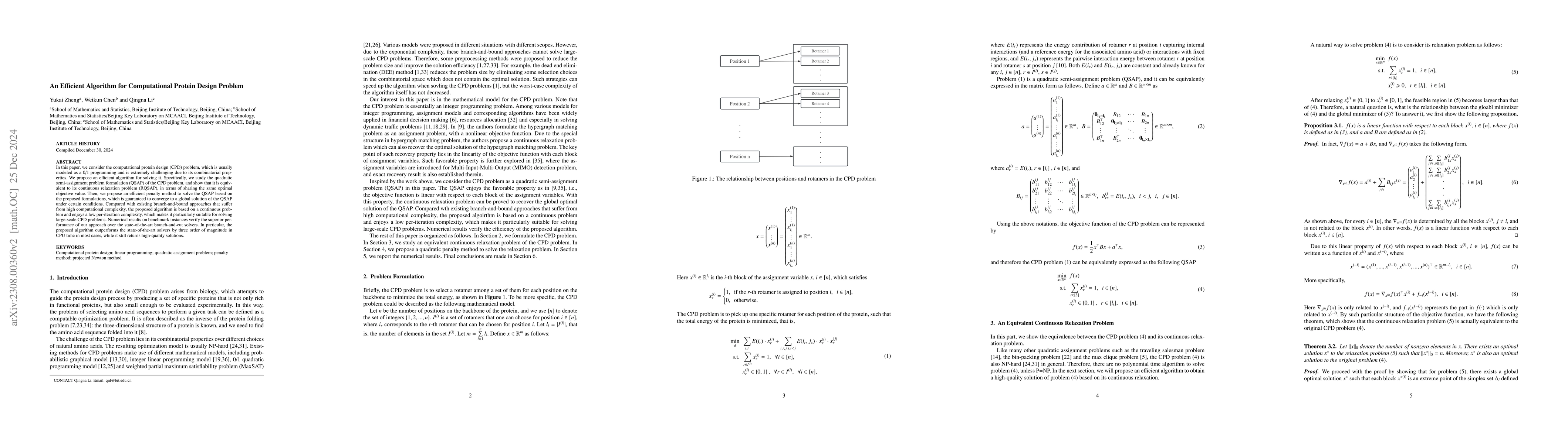 Thumbnail for An Efficient Algorithm for Computational Protein Design Problem