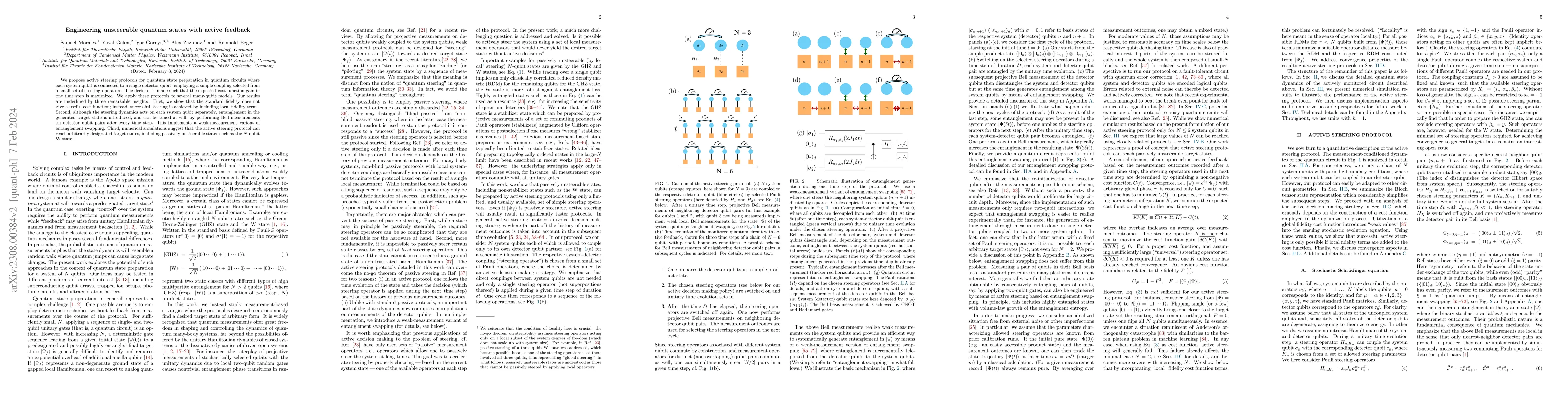 Thumbnail for Engineering unsteerable quantum states with active feedback