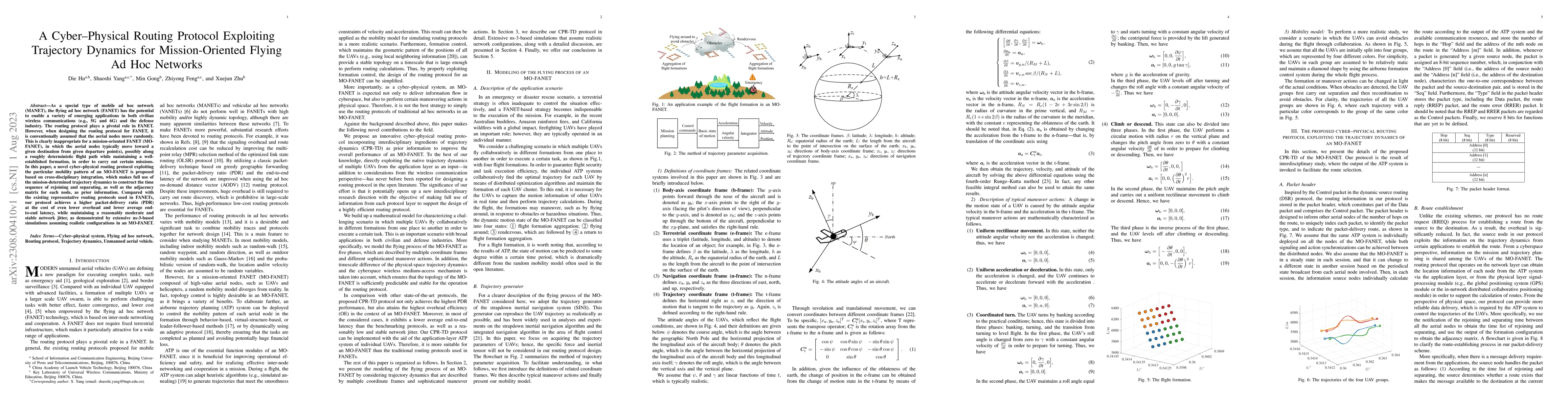 Thumbnail for A Cyber-Physical Routing Protocol Exploiting Trajectory Dynamics for
  Mission-Oriented Flying Ad Hoc Networks