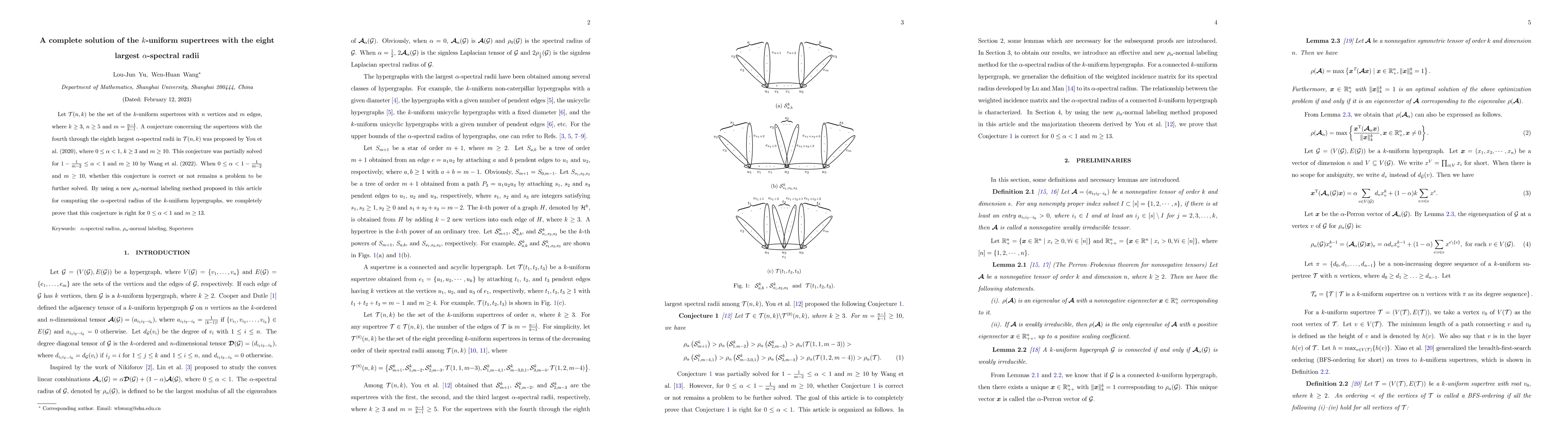 Thumbnail for A complete solution of the $k$-uniform supertrees with the eight largest
  $\alpha$-spectral radii