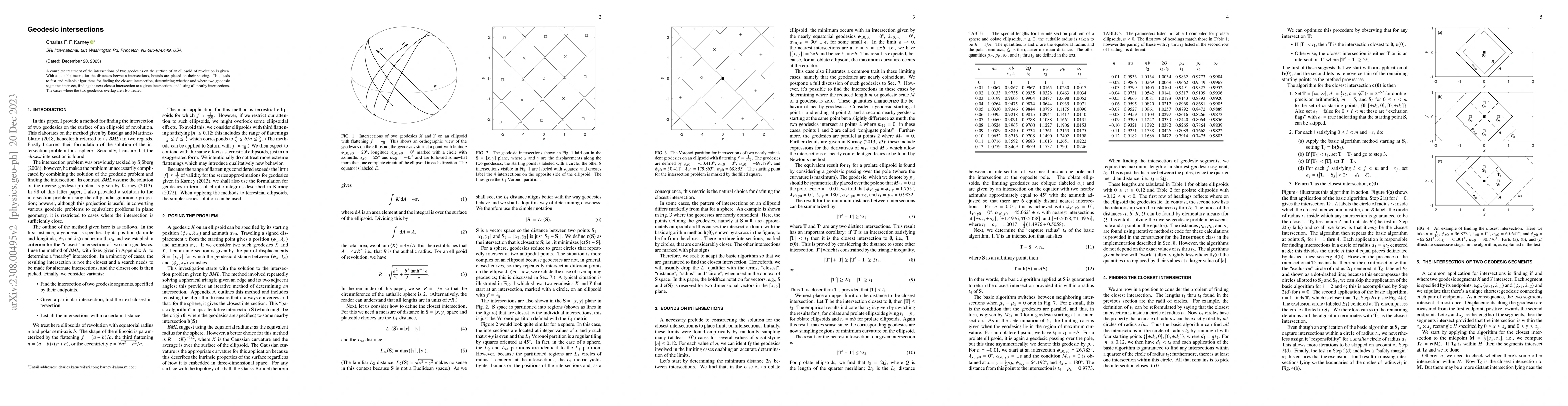 Thumbnail for Geodesic intersections