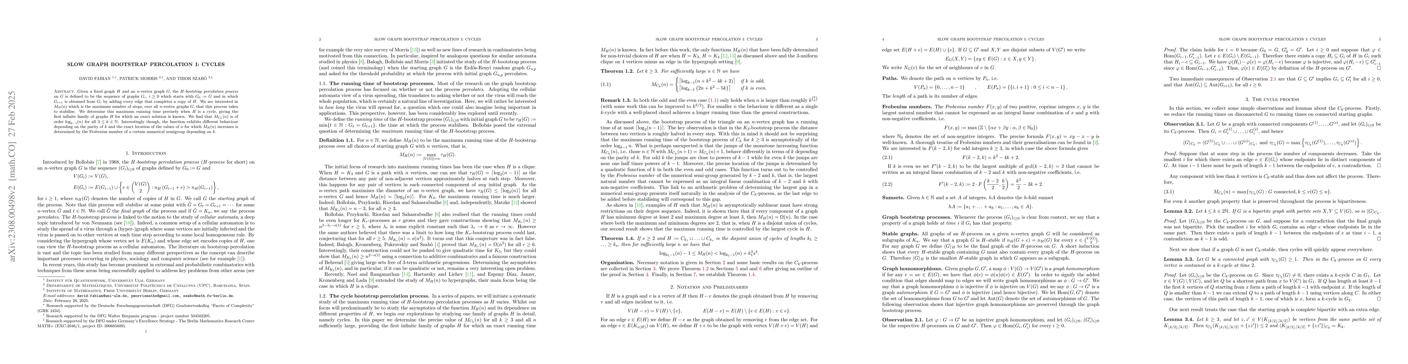 Thumbnail for Slow graph bootstrap percolation I: Cycles