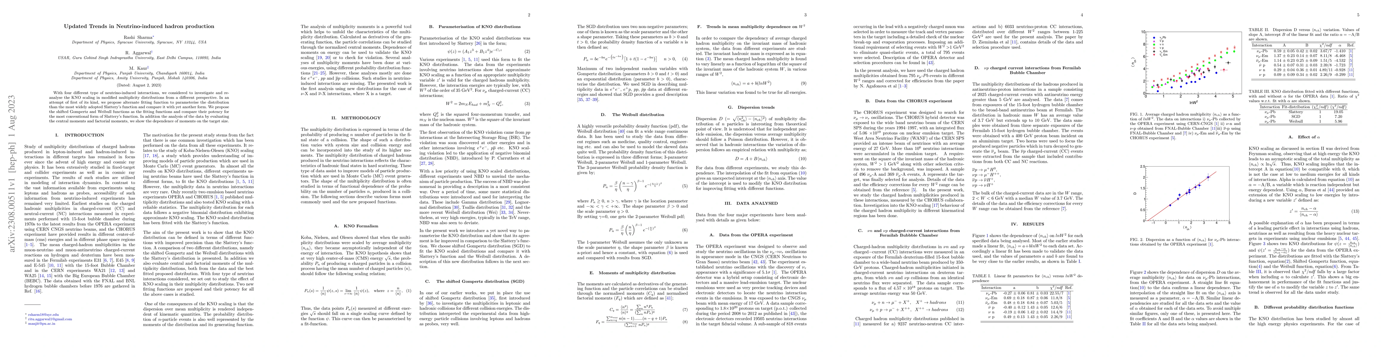 Thumbnail for Updated Trends in Neutrino-induced hadron production