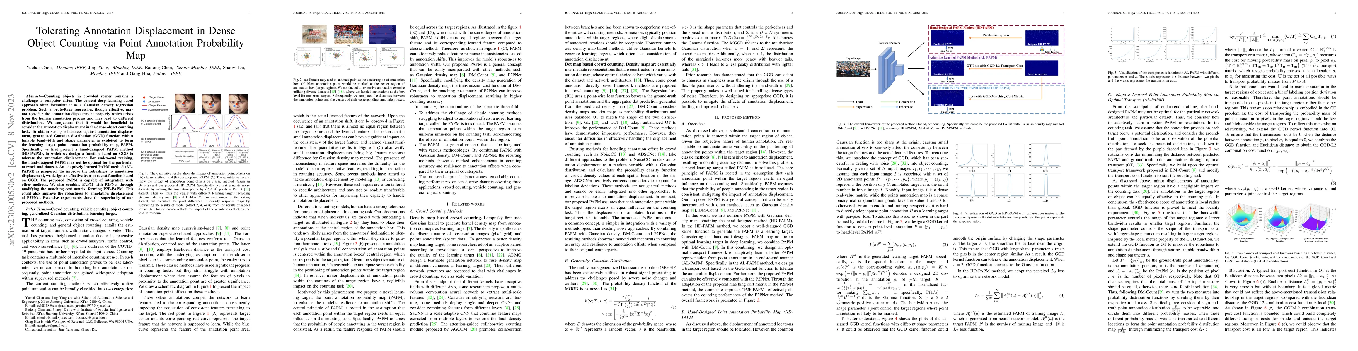 Thumbnail for Tolerating Annotation Displacement in Dense Object Counting via Point
  Annotation Probability Map