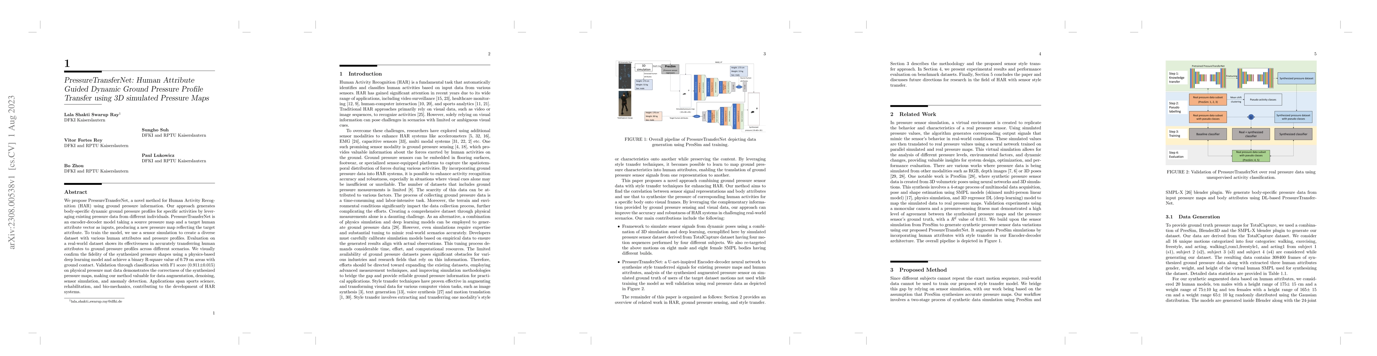 Thumbnail for PressureTransferNet: Human Attribute Guided Dynamic Ground Pressure
  Profile Transfer using 3D simulated Pressure Maps