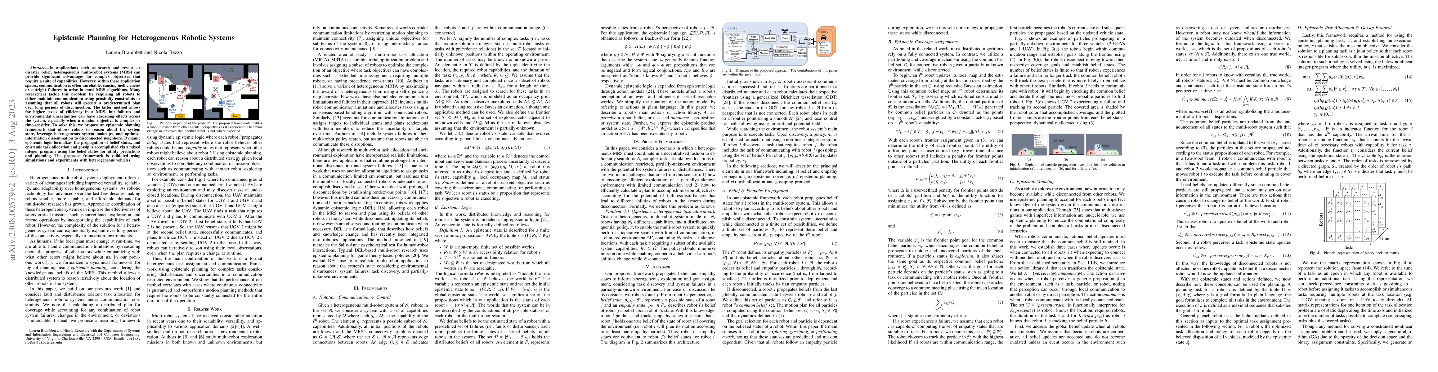 Thumbnail for Epistemic Planning for Heterogeneous Robotic Systems