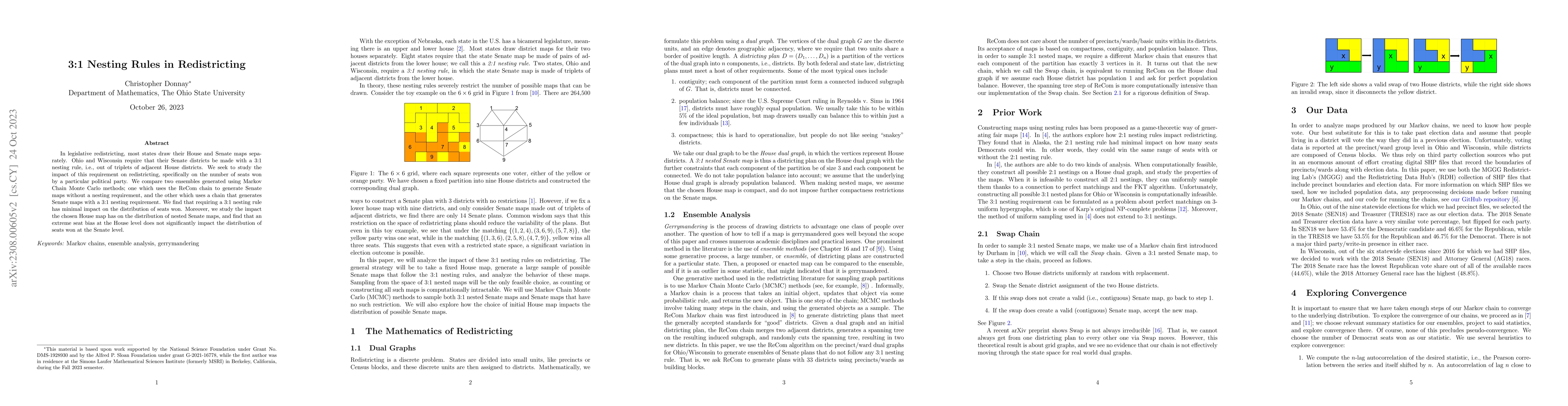 Thumbnail for 3:1 Nesting Rules in Redistricting