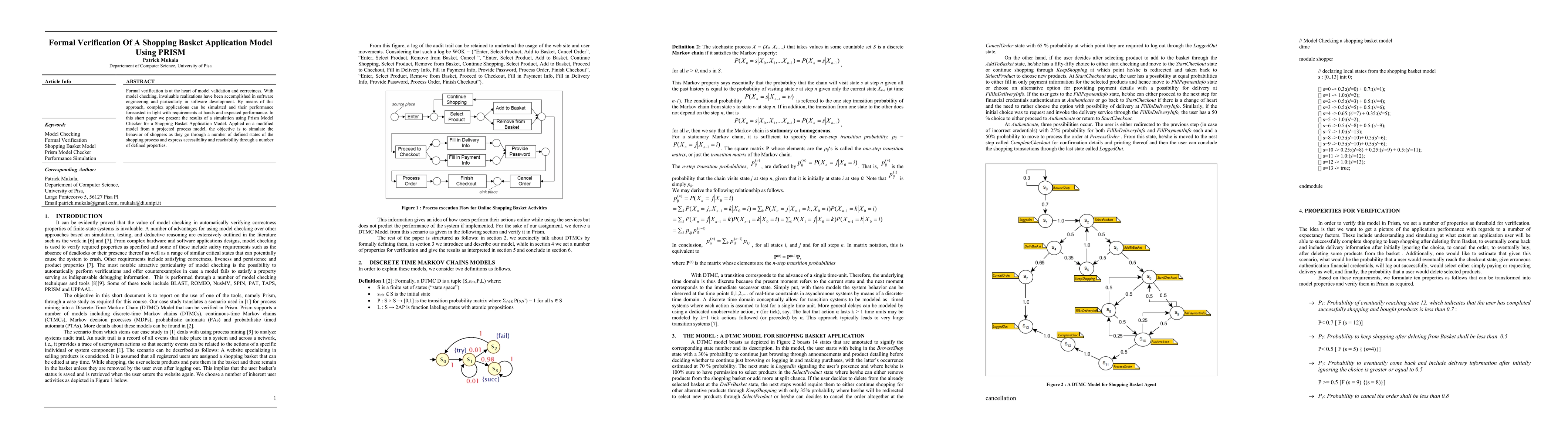 Thumbnail for Formal Verification Of A Shopping Basket Application Model Using PRISM