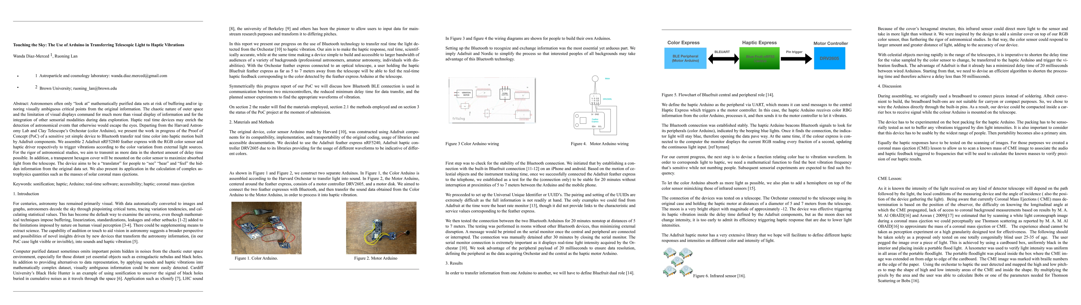 Thumbnail for Touching the Sky: The Use of Arduino in Transferring Telescopic Light to
  Haptic Vibrations