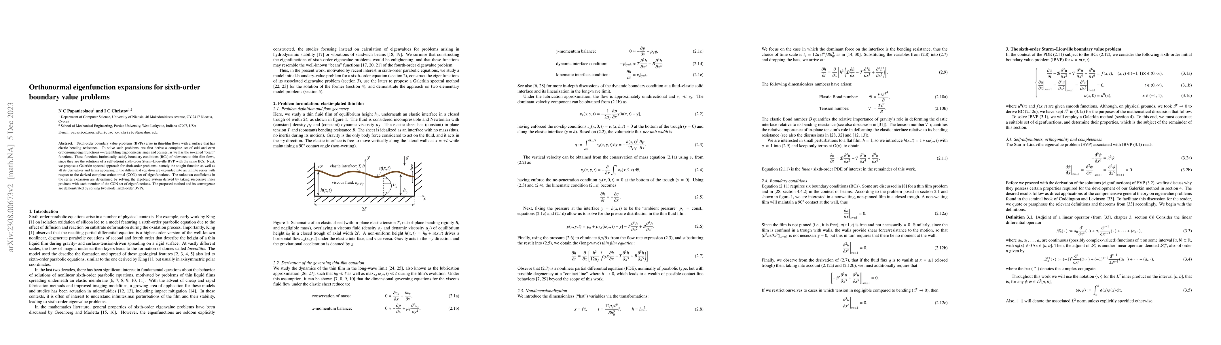Thumbnail for Orthonormal eigenfunction expansions for sixth-order boundary value
  problems