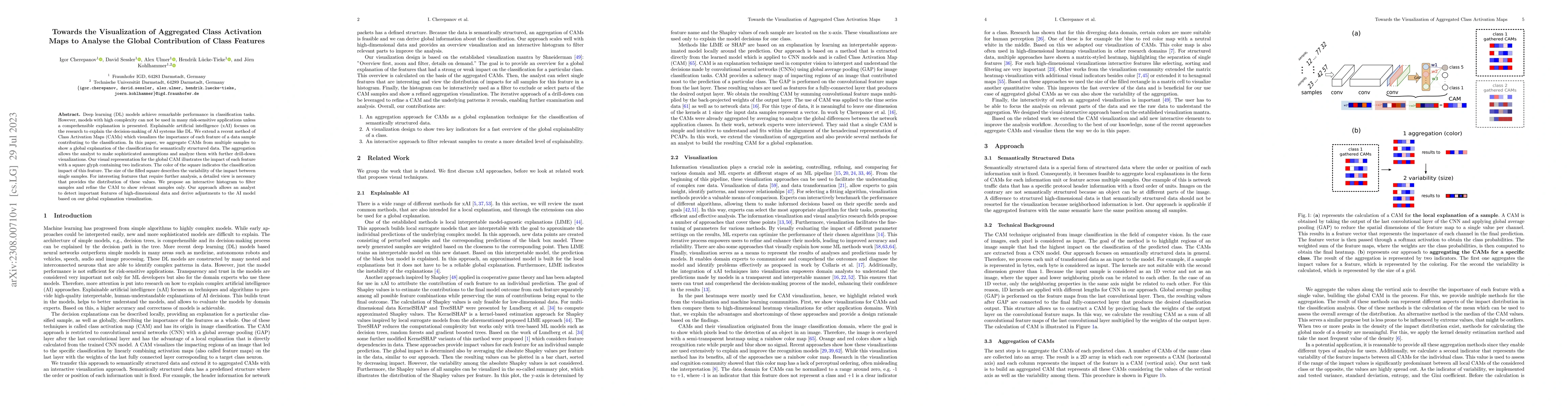 Thumbnail for Towards the Visualization of Aggregated Class Activation Maps to Analyse
  the Global Contribution of Class Features