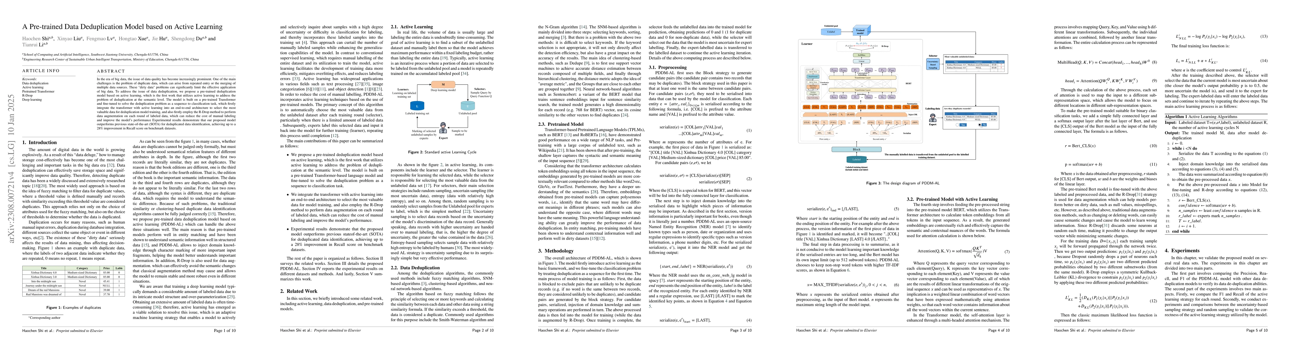 Thumbnail for A Pre-trained Data Deduplication Model based on Active Learning