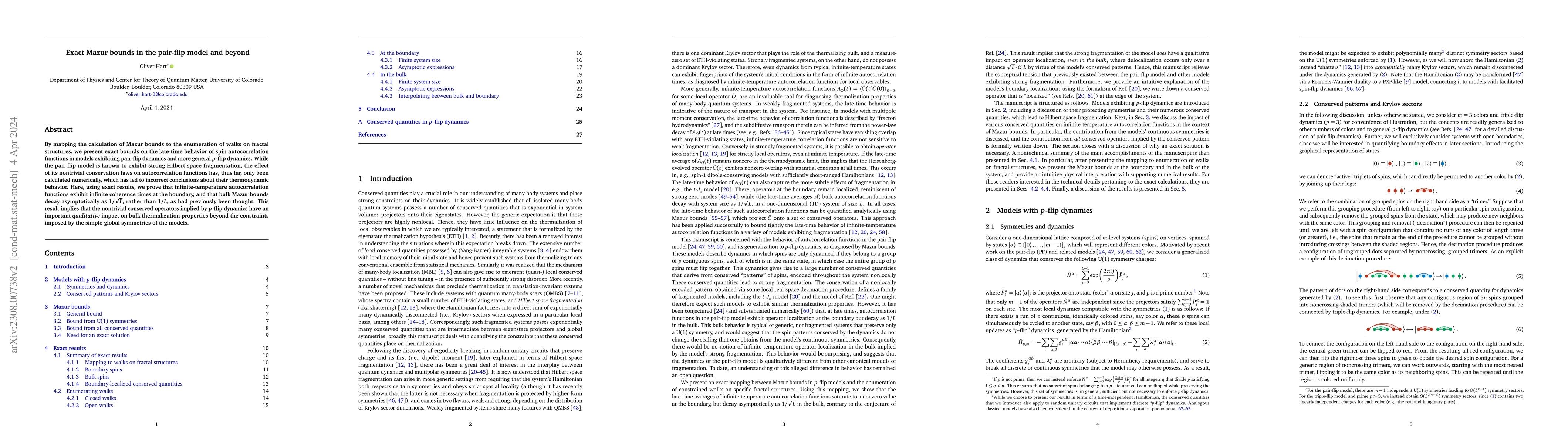 Thumbnail for Exact Mazur bounds in the pair-flip model and beyond