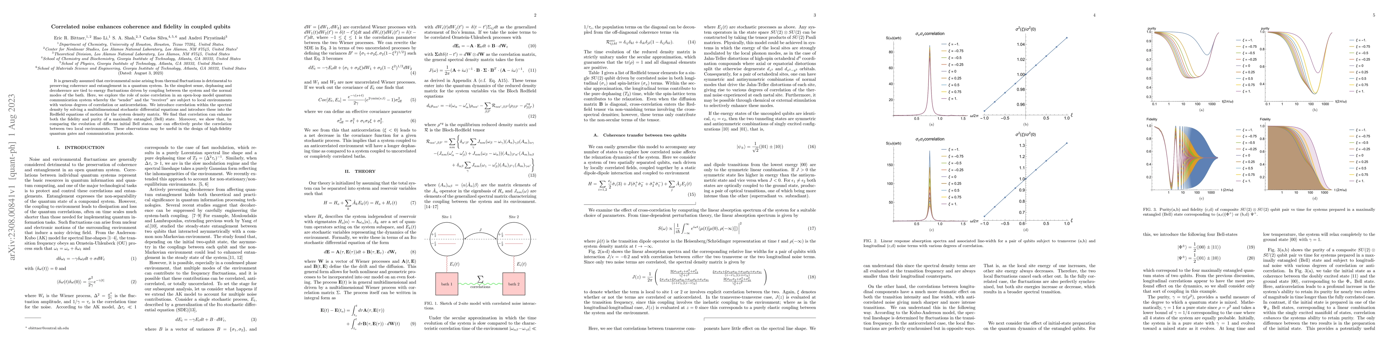 Thumbnail for Correlated noise enhances coherence and fidelity in coupled qubits